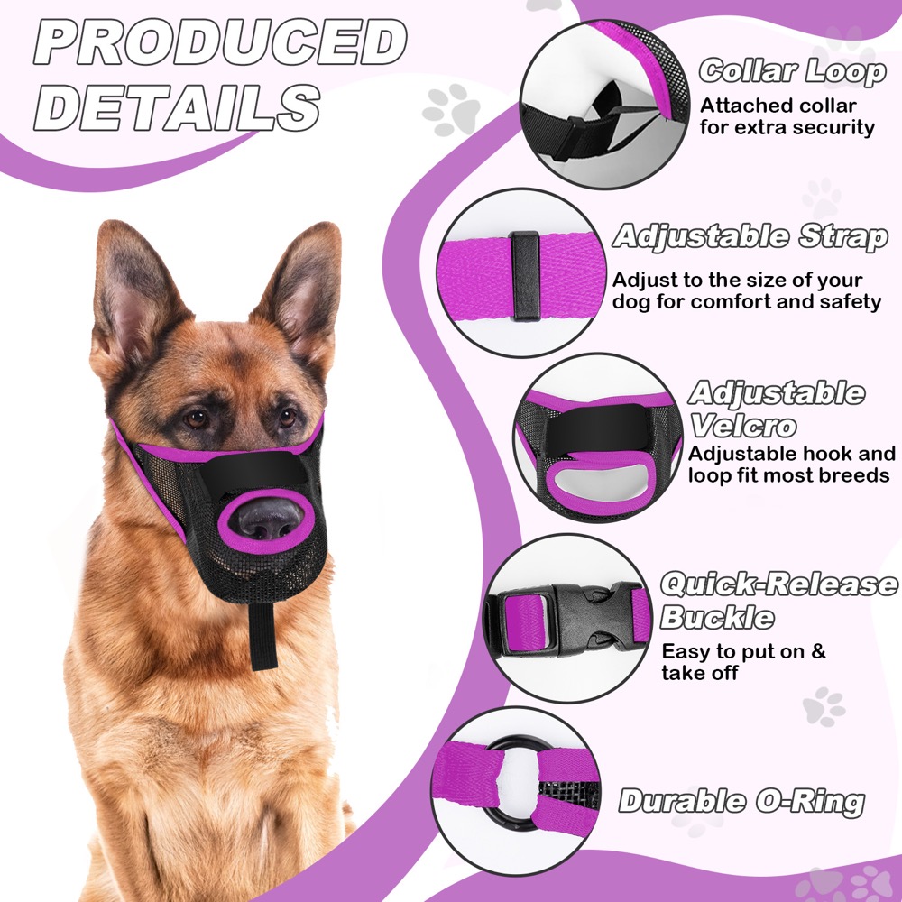 Massive Breathable Tender Air Mesh Heavy-Obligation Customized Coaching Canine Muzzle for Pets