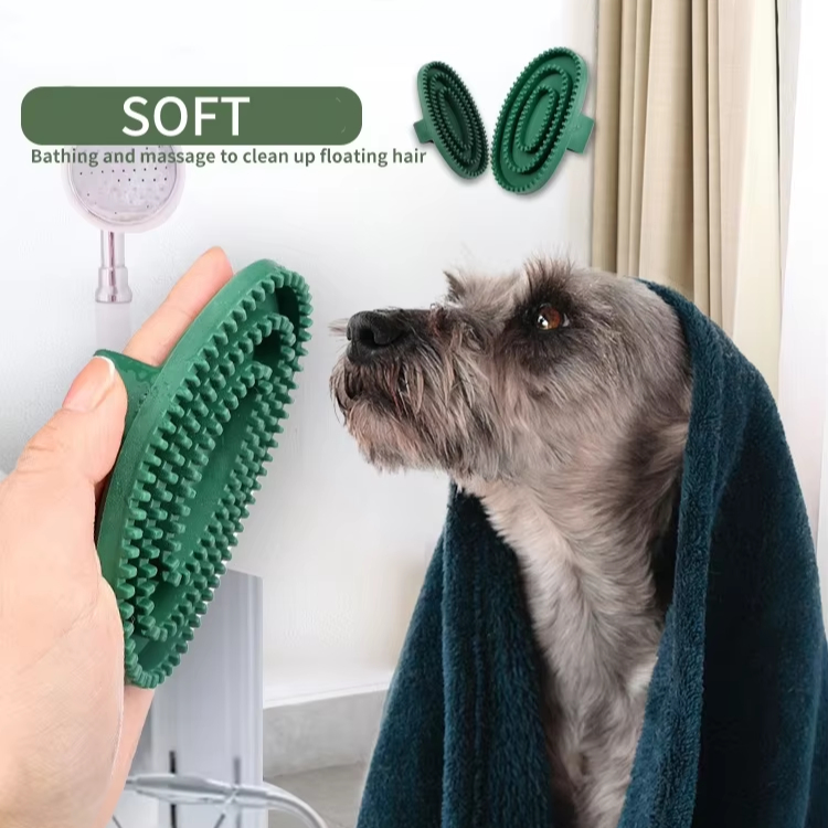 Pet Tub Gloves for Canine, Cats, and Horses – Cleansing, Massaging, and Hair Removing Brush